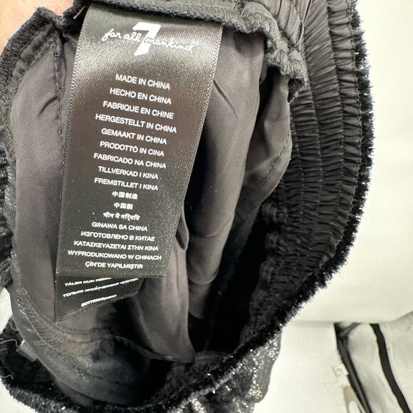 7 FOR ALL MANKIND Luxe Elastic Waist Jogger in Black Shine // S - Picture 11 of 14